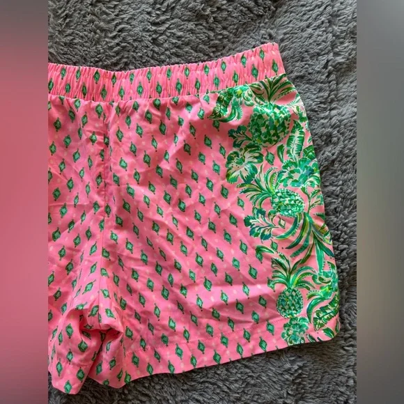 LILLY PULITZER  Women's Katia Mid Rise Shorts Size Large - Picture 5 of 15
